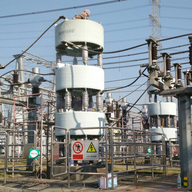 广东佛山变电二所501kV顺德站35kV22C电容器组串联电抗器A、B、C三相外绝缘修复-（JY-1）